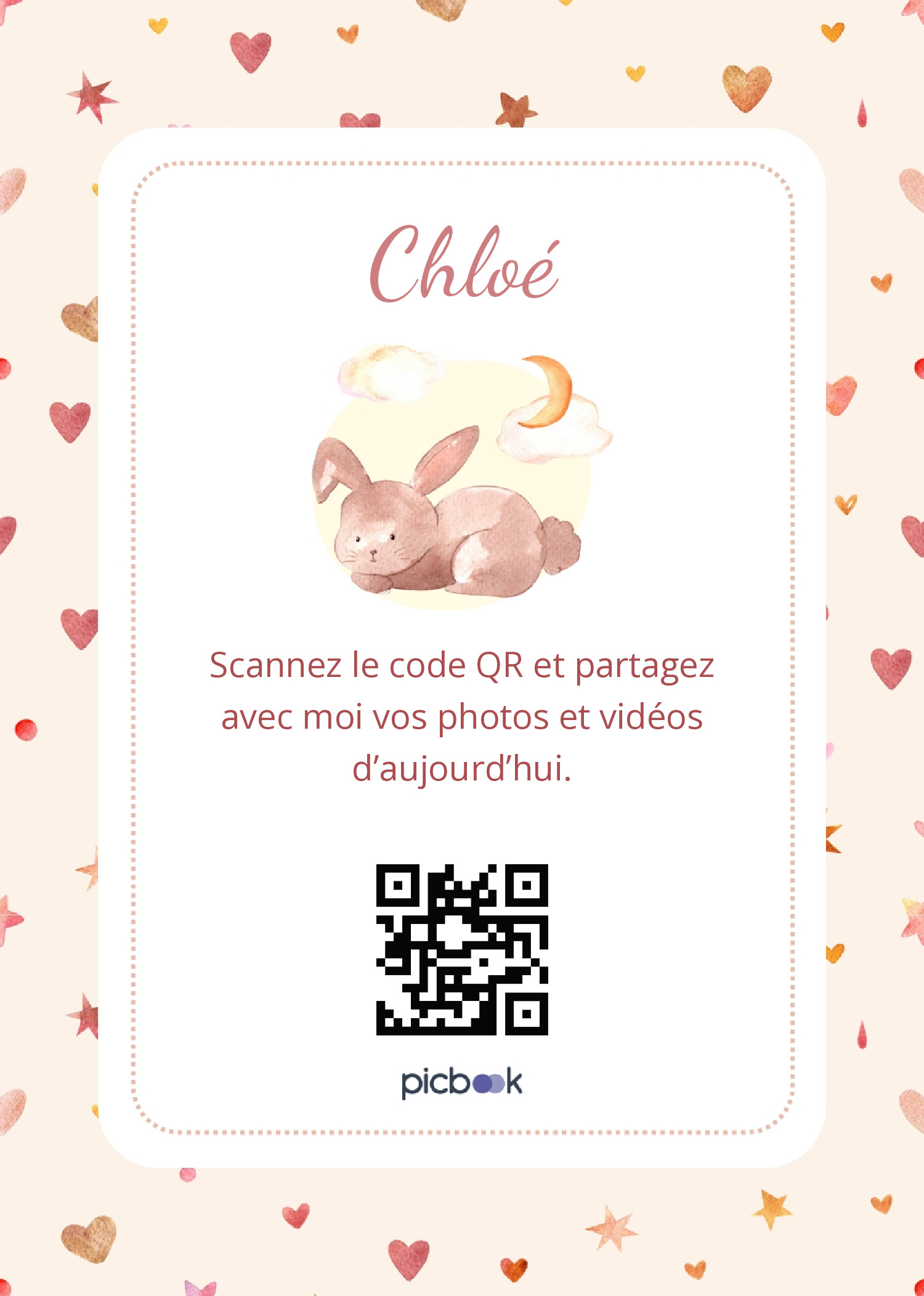 QR Code Cadres de table 5x7